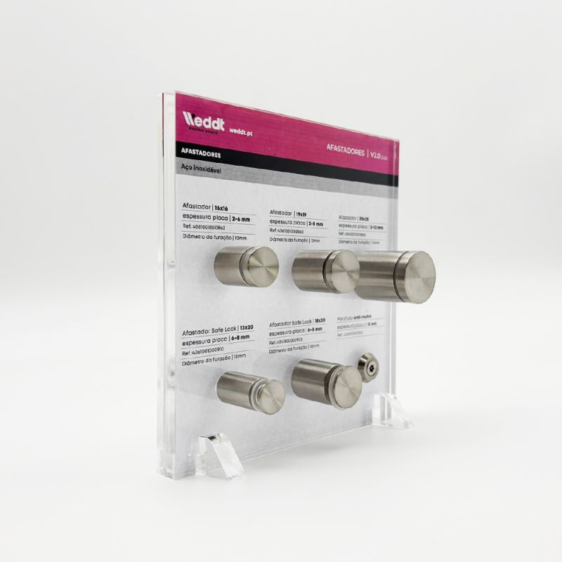 Stainless Steel Standoff Display