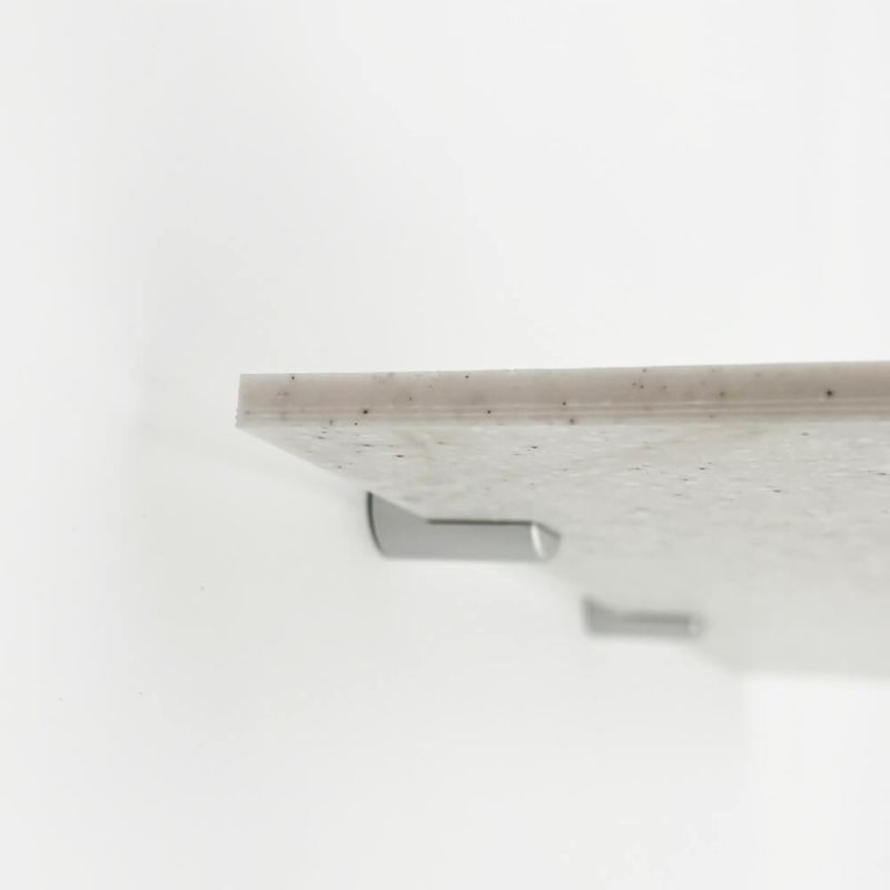 Pack of 4 gray aluminum clips for panel 19×28